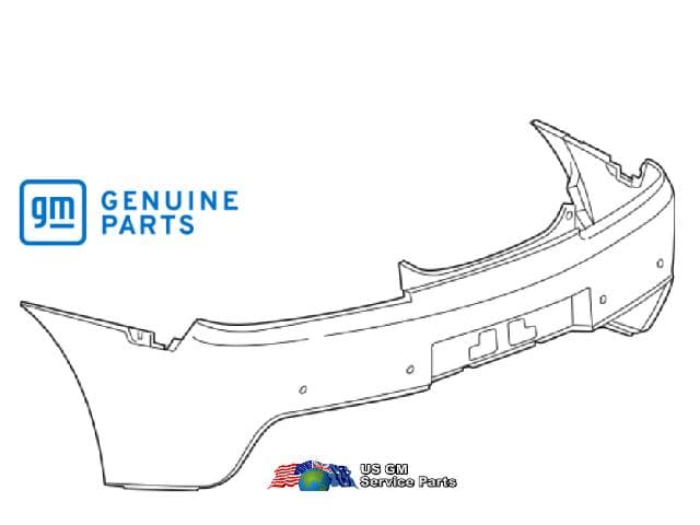 2014-15 Camaro Rear Bumper skin (GM) W/ Rever